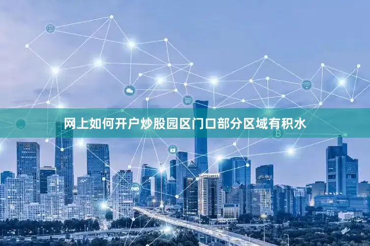 网上如何开户炒股园区门口部分区域有积水